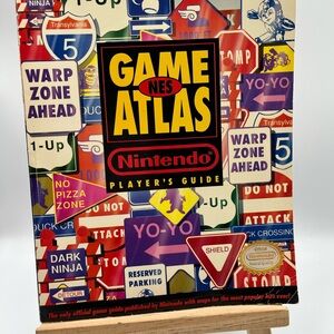 Nintendo Game Atlas 1991 NES Player's Guide - Red, Yellow, Blue
